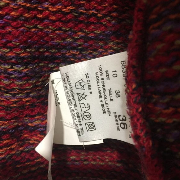 ARA MULTICOLOR CARDIGAN SWEATER SIZE 10 - Picture 5 of 5